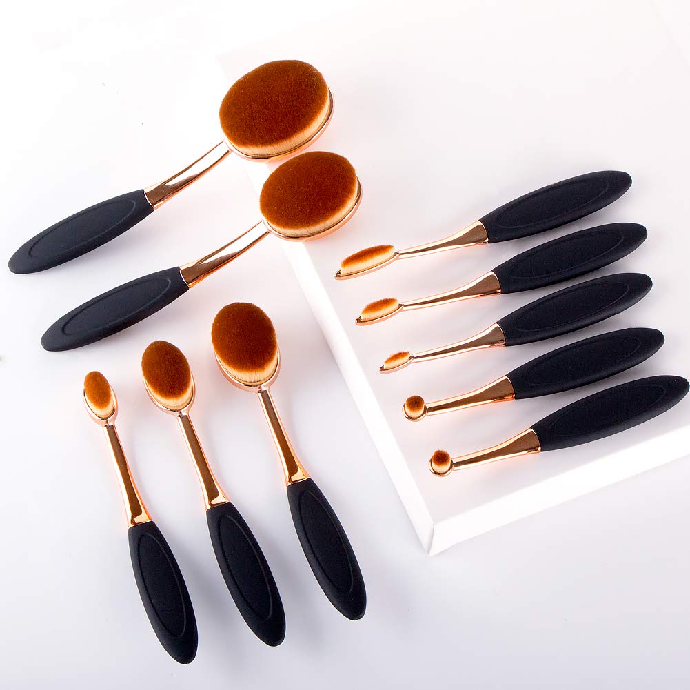 UNIMEIX 10 Pack Blending Brush Set for Card Making, Scrapbooking, Ink Blending - Rose Gold Craft Brushes for DIY Paper Art, Watercolor & Background Painting | Perfect for Artists, Crafters & Card Enthusiasts
