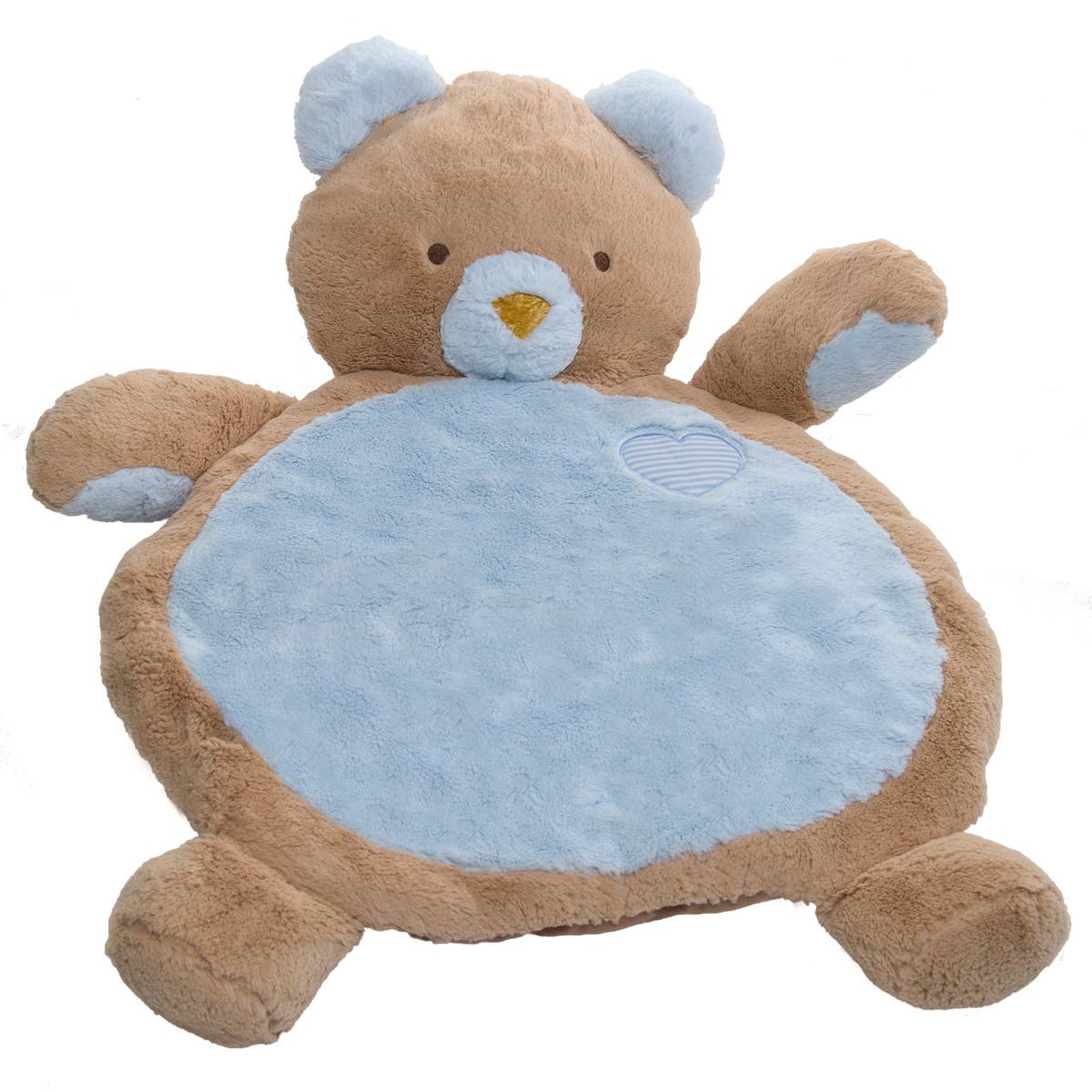 Soft & Safe Blue Bear Baby Play Mat - Non-Toxic, Waterproof Nursery Floor Mat for Crawling & Tummy Time - Perfect for Playrooms, Daycare & Home Nursery Decor