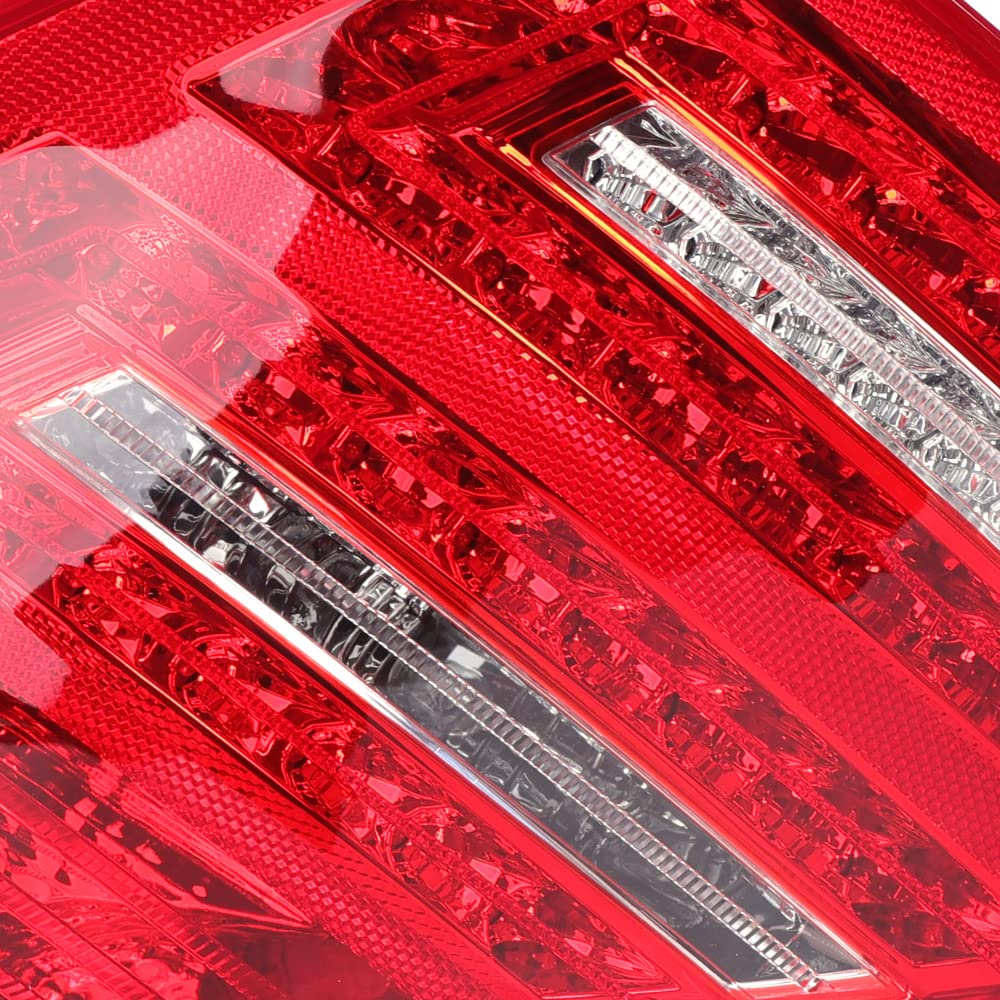 LYNICESHOP LED Tail Rear Light Brake Lamps for Mercedes Benz S-Class W221 2007-2009 - Pair (Driver & Passenger Side) - 2218200366, 2218200466 - Upgrade Your Car's Style & Safety for Night Driving