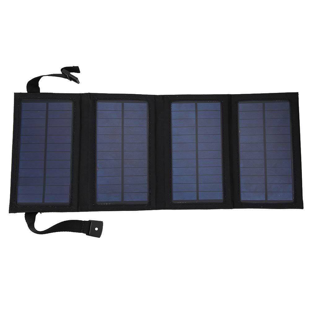 Ciglow 10W Foldable Solar Panel Charger with USB Port - Portable Solar Power Bank for Phone, Tablet, Camera - Ideal for Camping, Hiking, RV & Outdoor Adventures
