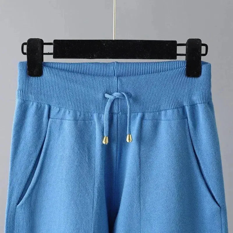 Women's Casual Knit Two Piece Set - Soft & Comfortable Sweater and Pants Outfit for Lounge, Travel & Everyday Wear