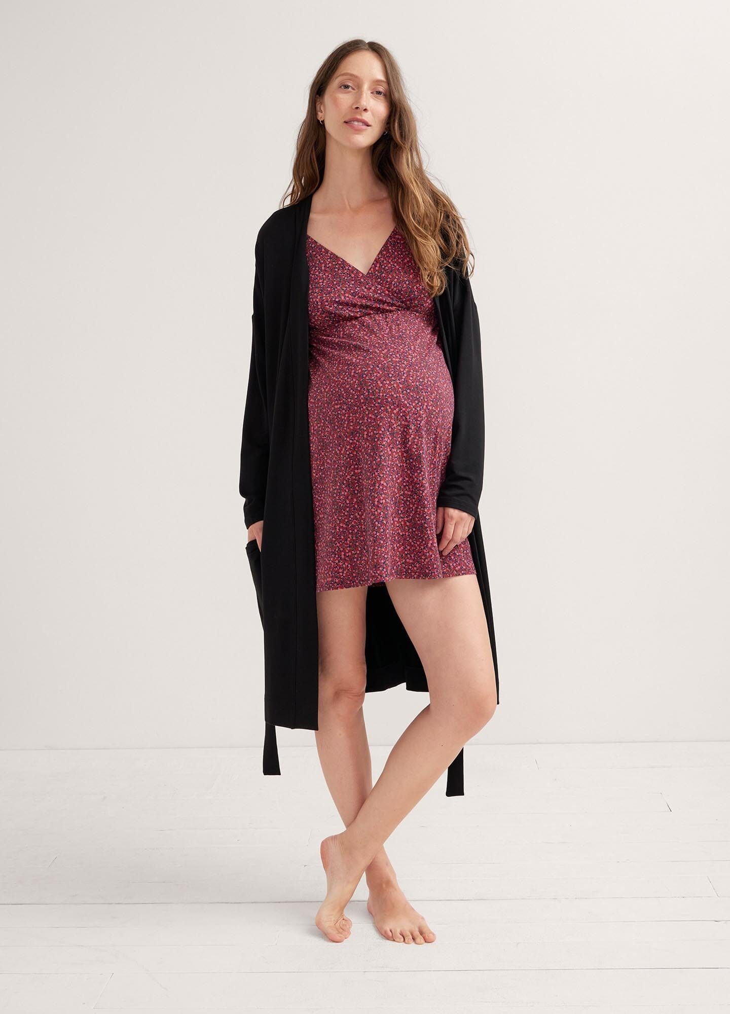 Comfortable Nursing Nightgown for Breastfeeding Moms - Soft Maternity Sleepwear for Nighttime Feeding & Pumping | Perfect for New Mothers & Postpartum Care