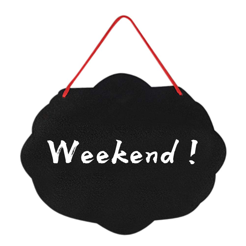 Double-Sided Hanging Chalkboard Sign - 3 Pack for Office, Home & Bar Decor