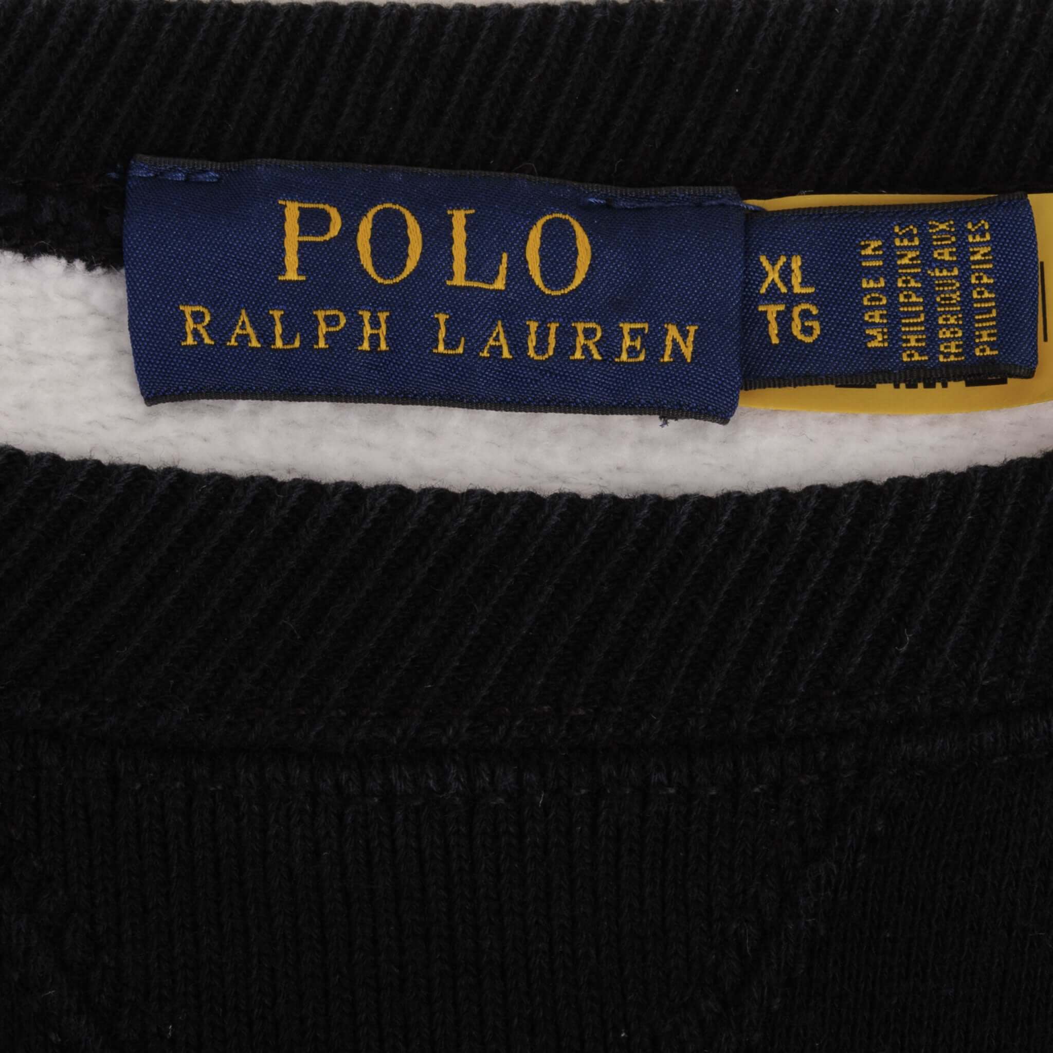 RALPH LAUREN Skiing Bear Cropped Sweatshirt for Women - XL Size, Cozy Winter Pullover for Skiing & Casual Wear