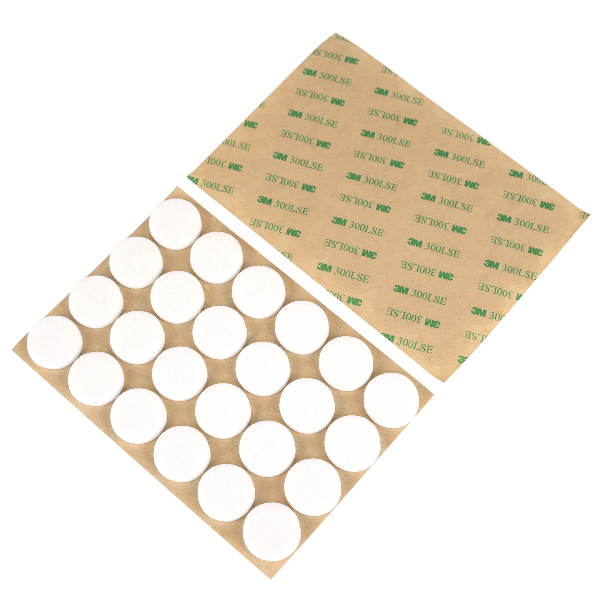 3M Self-Adhesive Furniture Felt Pads - 1 Inch (25mm) Round Floor Protectors - 96 Pack White - Prevents Scratches on Hardwood Floors & Furniture - Ideal for Chairs, Tables & Cabinets