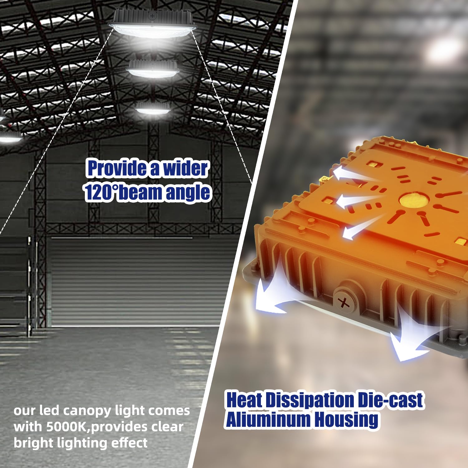 70W LED Canopy Light Fixture - 10.5