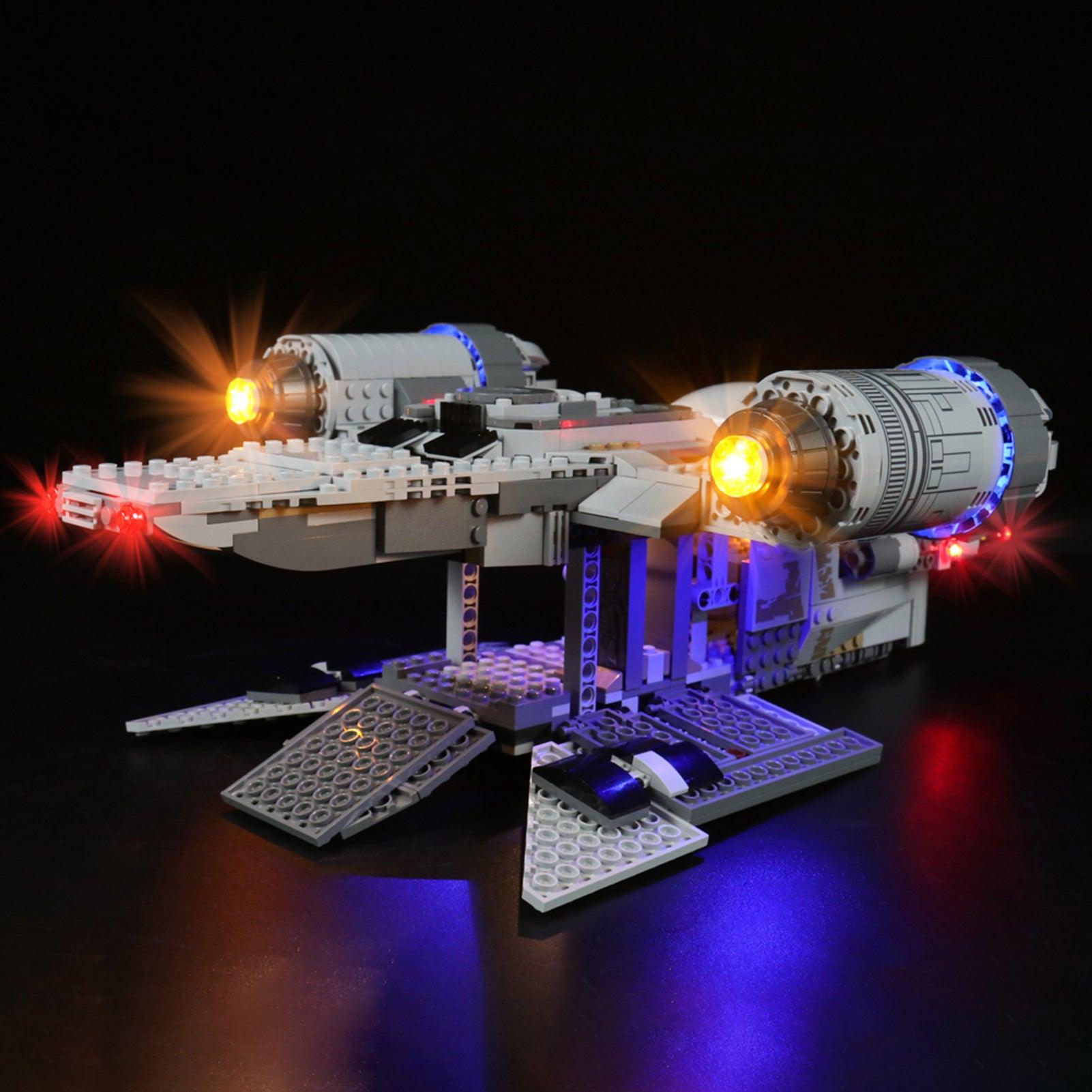 Best Light Kit for Lego Star Wars Mandalorian The Razor Crest 75292 - DIY Lighting Set for Enhanced Display & Nighttime Play - Perfect for Collectors & Star Wars Fans