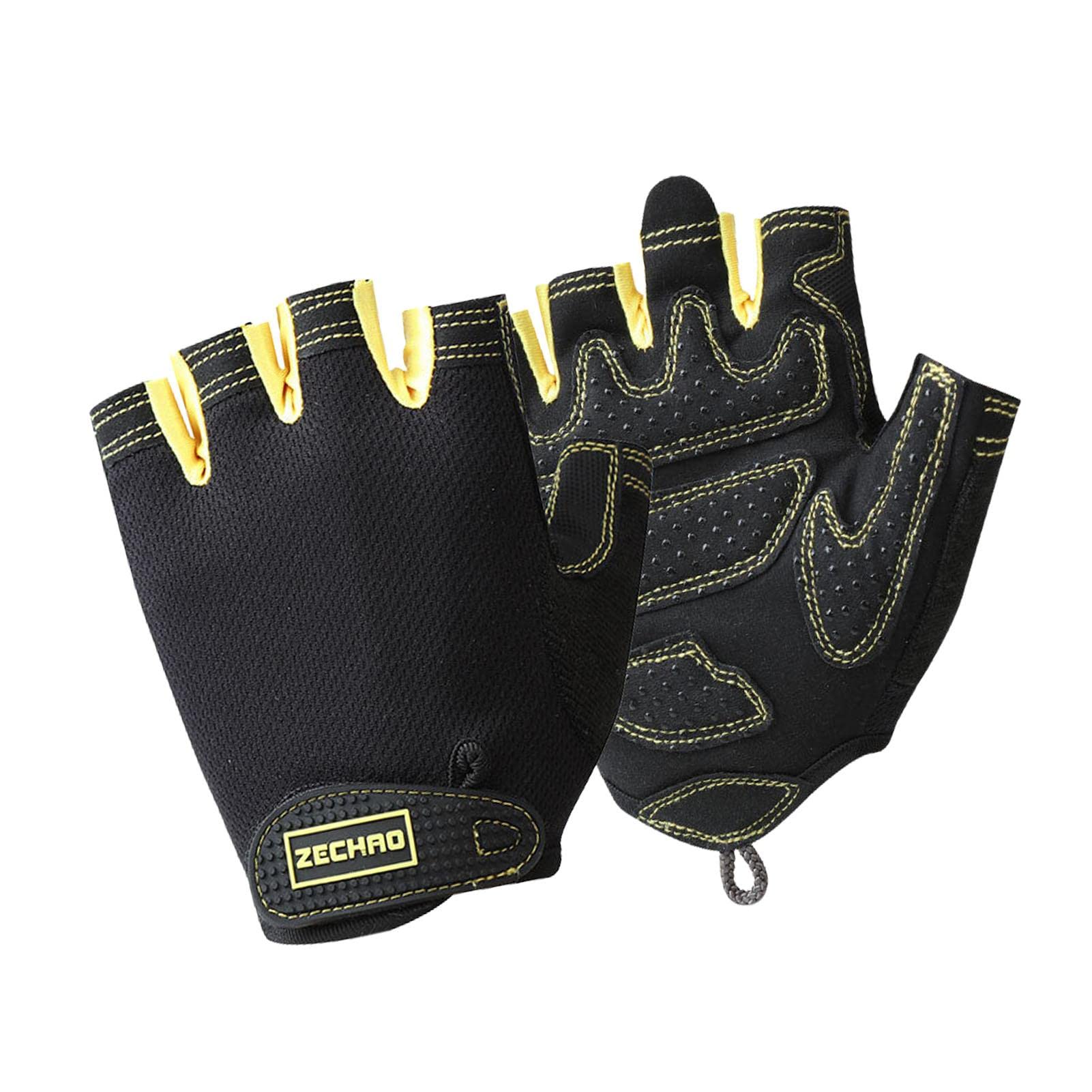 BAODAN Half Finger Cycling Gloves - Breathable Anti-Slip Shock-Absorbing Bike Gloves for Men & Women | Perfect for Road Cycling, Mountain Biking, Fitness Training & Outdoor Sports | Enhanced Grip & Comfort for Long Rides