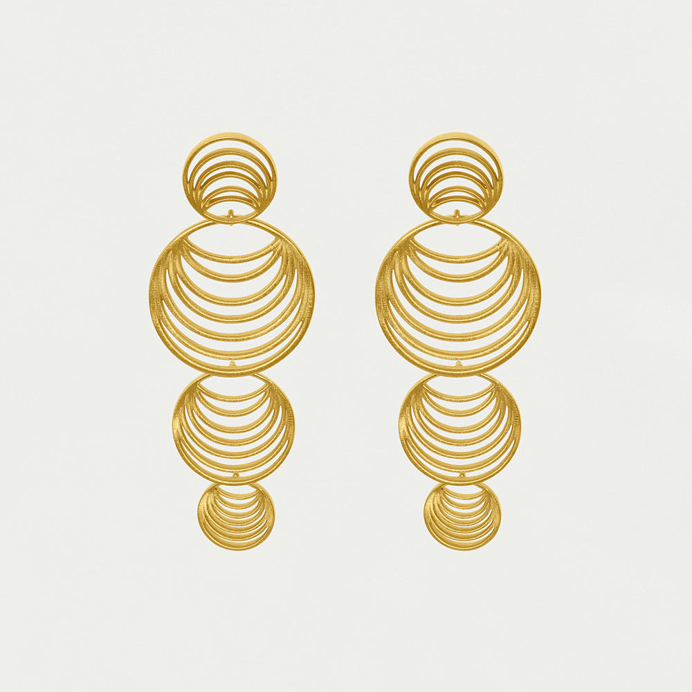 Elegant Salvador Long Drop Earrings for Women - Boho Chic Dangle Jewelry for Parties, Weddings & Special Occasions