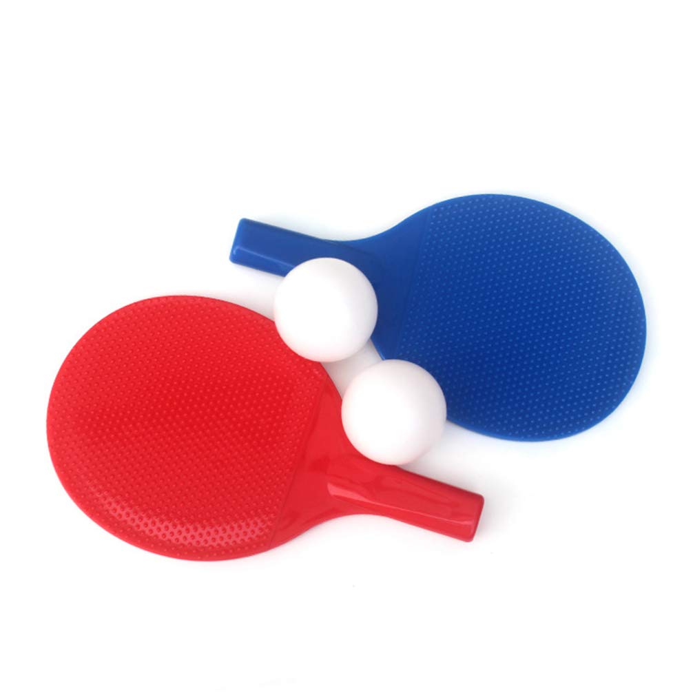 2 Sets Premium Plastic Table Tennis Rackets - Professional Ping Pong Paddles with Comfort Grip for Indoor/Outdoor Play, Table Tennis Equipment for Home, Office, or School Games