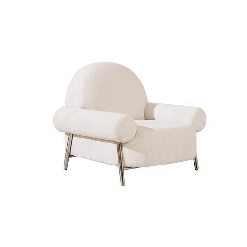 Modern White Poltronas Living Room Chair - Stylish & Comfortable Accent Seating for Home, Office, or Lounge Decor