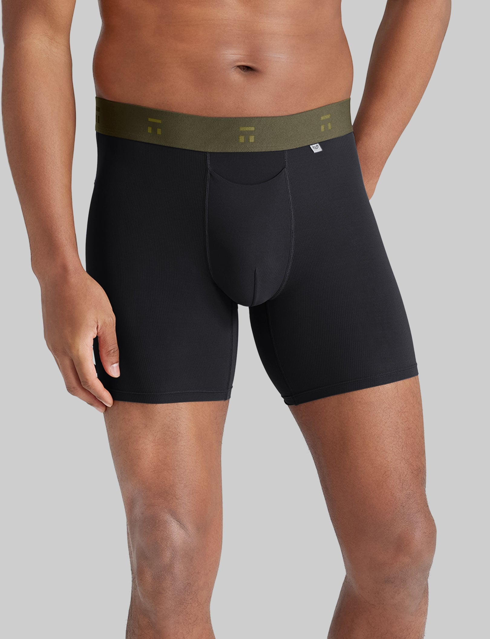 Breathable Air Mid-Length Boxer Briefs - 6 Pack for Men | Comfortable & Moisture-Wicking Underwear for Workout, Travel & Daily Wear