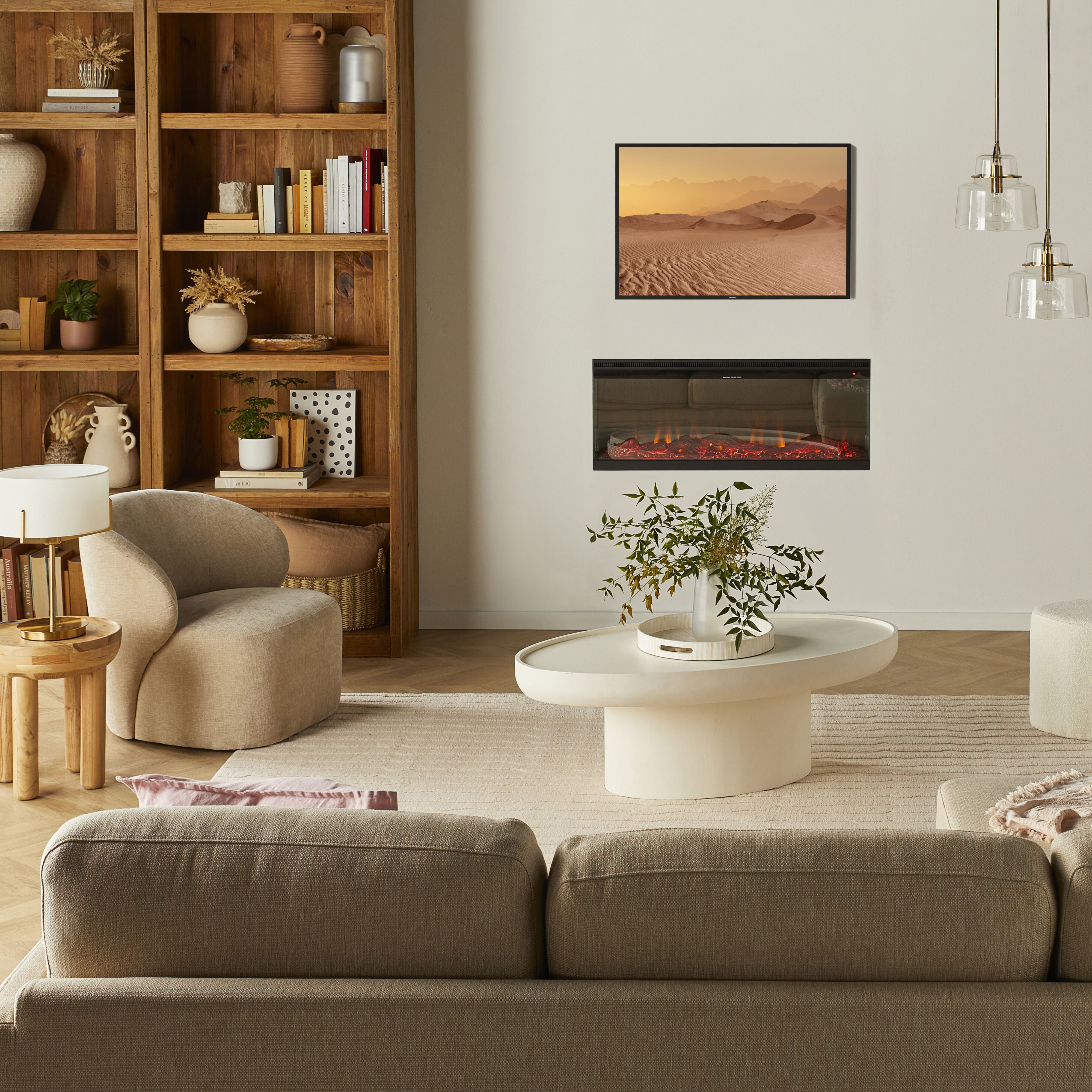 Boston Electric Fireplace Heater - 60