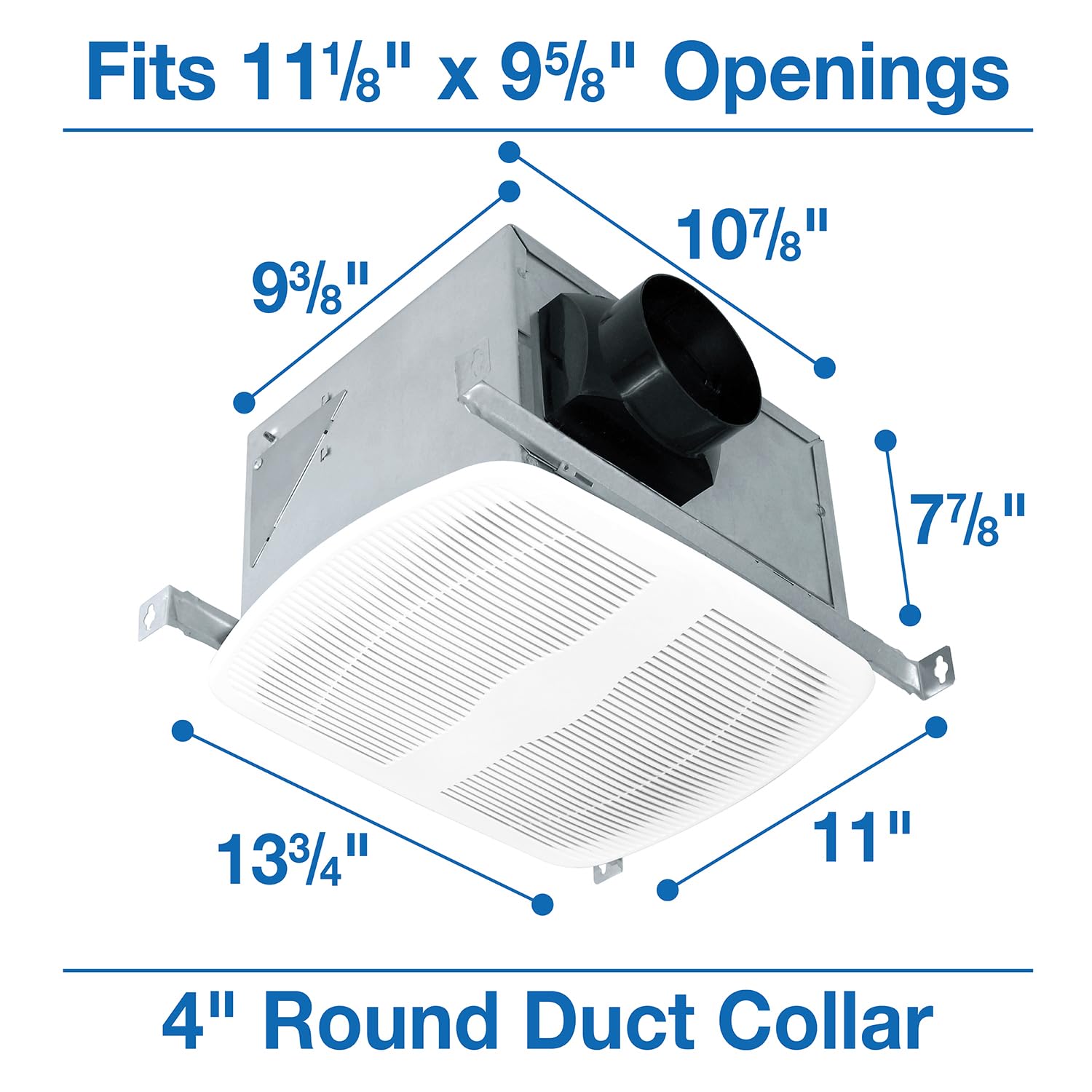 Energy Star Certified Air King AK80 80-CFM Ultra Quiet Bathroom Exhaust Fan - Perfect for Bathrooms, Laundry Rooms & Small Kitchens