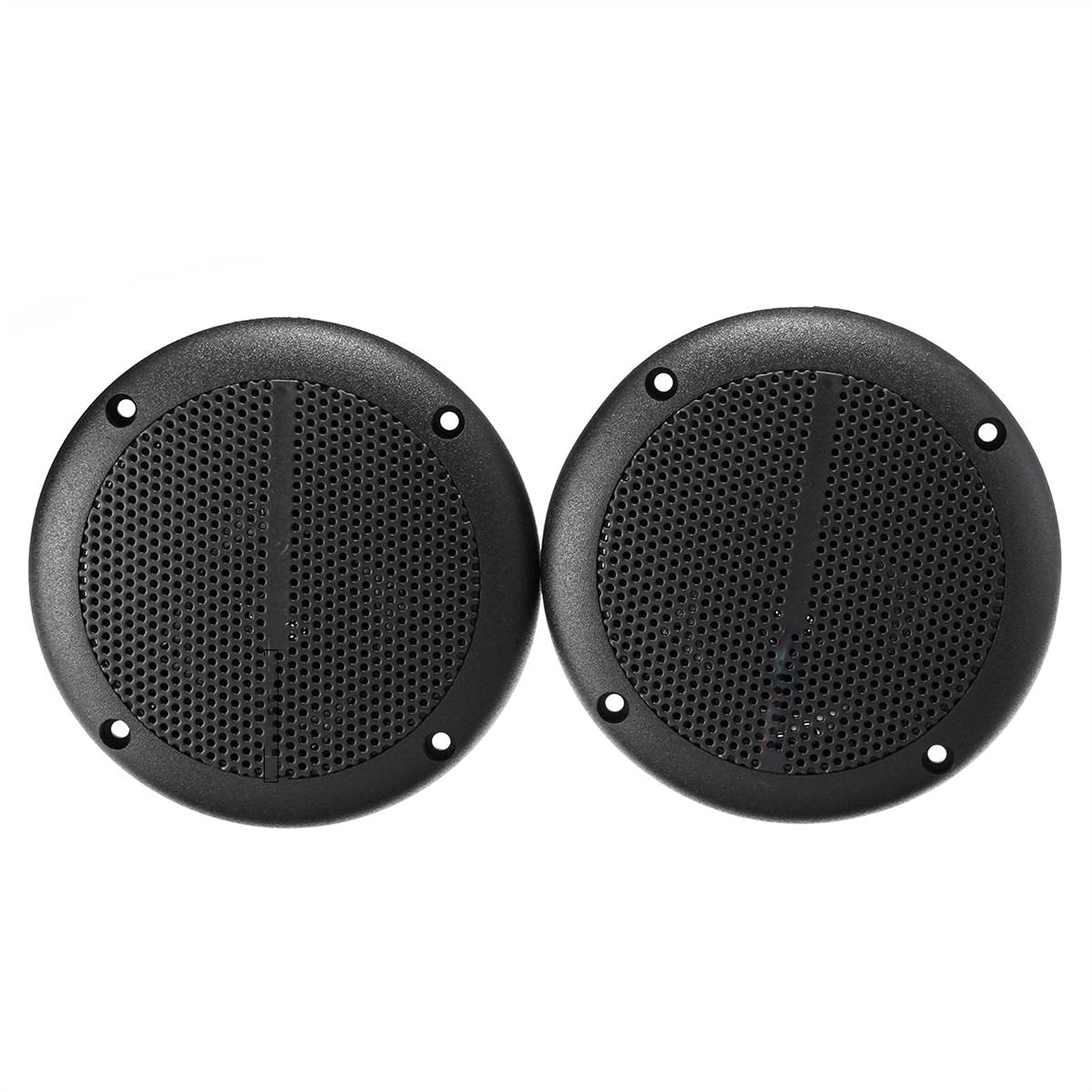 HUACHEN-LS 6.5 Inch Waterproof Marine Boat Speakers - Pair of Wall/Ceiling Mount Loudspeakers for Home, Kitchen, Bathroom, Outdoor & Travel Use - Black (Weather Resistant, High Quality Sound) - Perfect for Boating, Pool Parties, Camping & Home Audio Systems