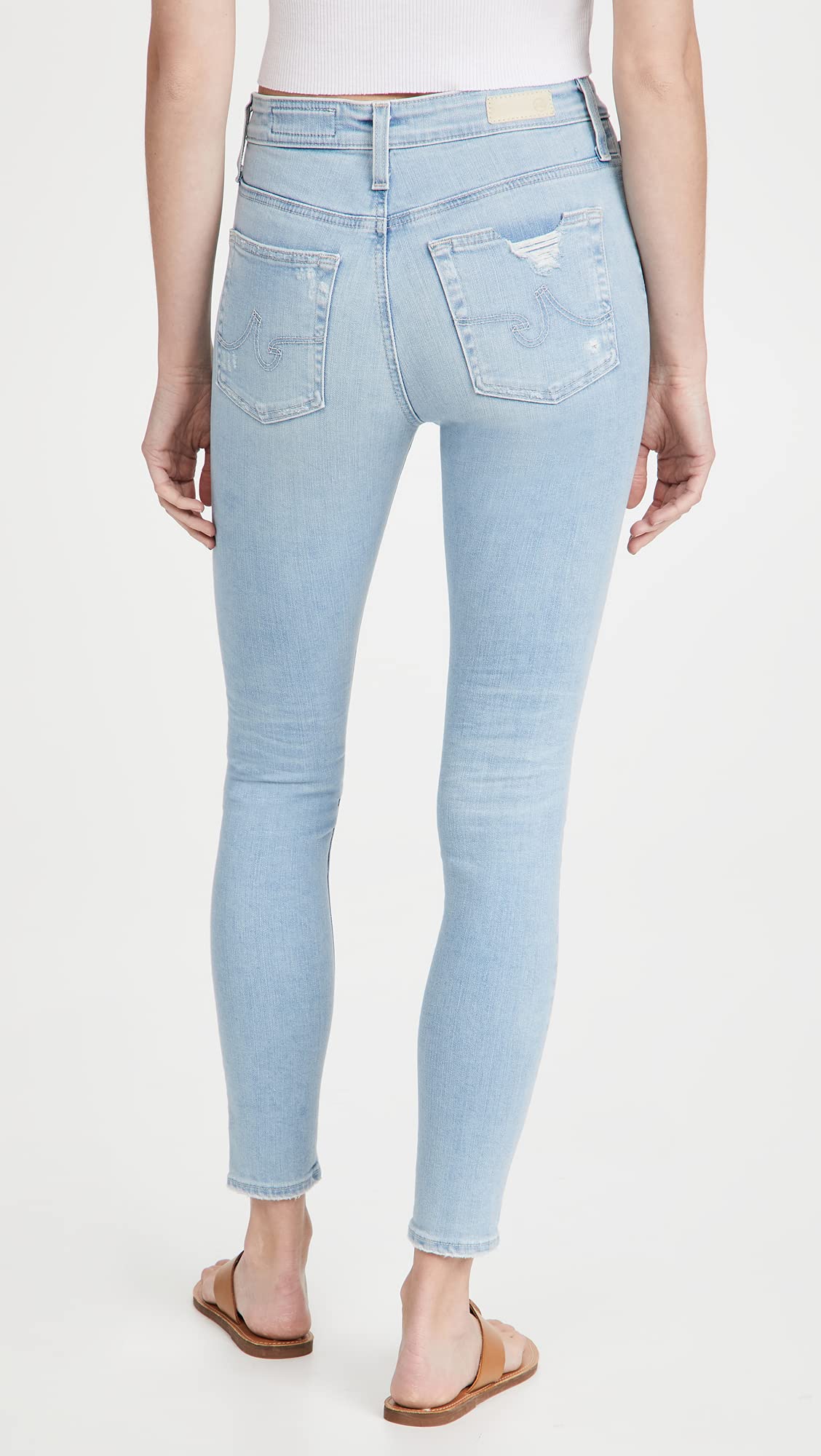 AG Adriano Goldschmied Women's The Farrah Skinny Jeans - High Waist Stretch Denim Pants for Everyday Wear & Night Out