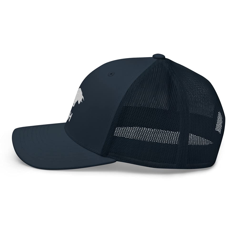 Trendy Embroidered Bull Market & Crypto Trucker Hat - Stylish Stock Market & Bitcoin Cap for Trading, Investing & Outdoor Activities