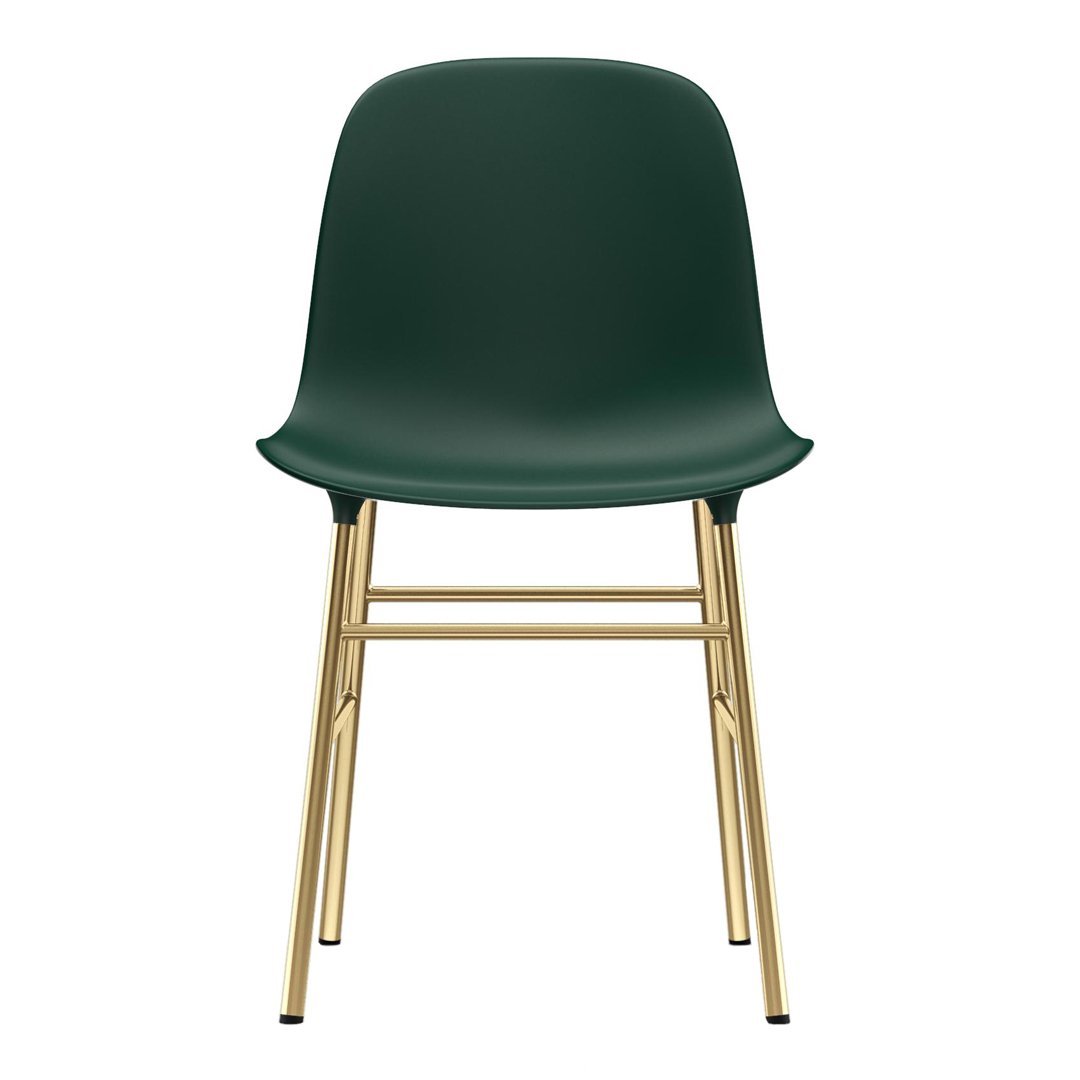 Modern Form Chair with Sturdy Metal Legs - Ergonomic Office & Home Seating for Work, Study, and Relaxation