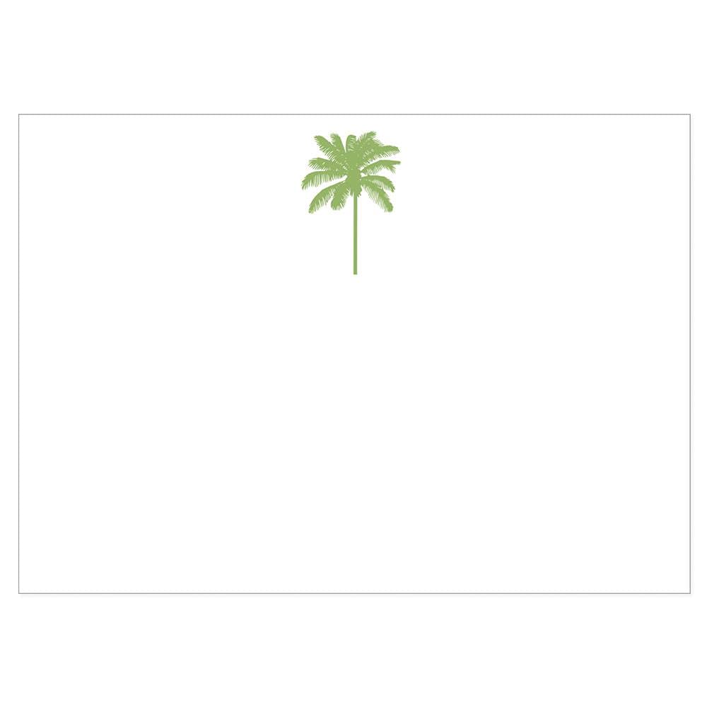 Palm Tree Blank Correspondence Cards Set - 80 Premium Quality Greeting Cards with Envelopes for Wedding, Birthday & Thank You Notes - Tropical Beach Theme Stationery