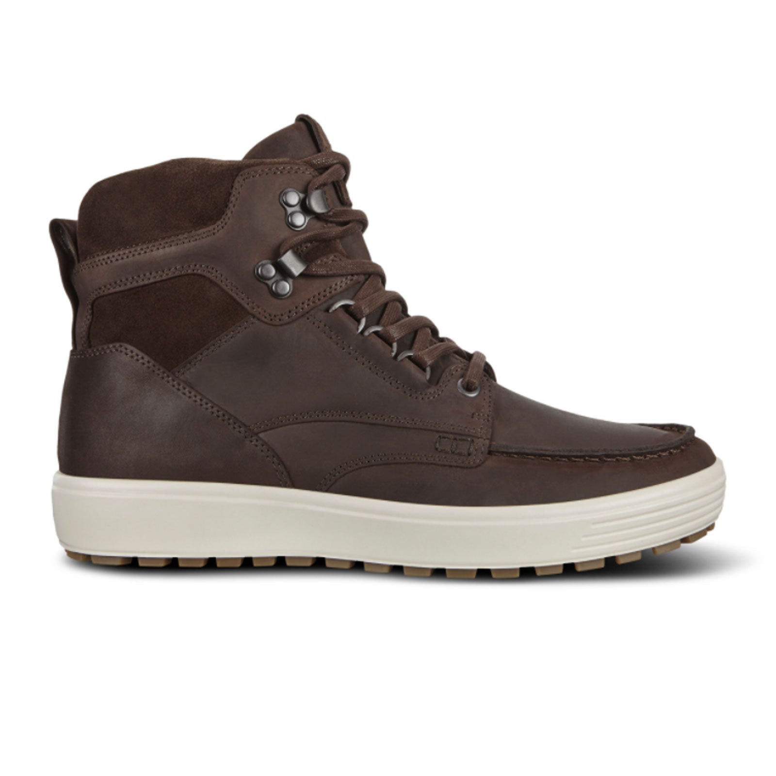 ECCO Soft 7 Tred Winter Boots for Men - Waterproof Insulated Snow Boots in Mocha/Coffee | Comfortable Slip-Resistant Hiking & Outdoor Boots for Cold Weather