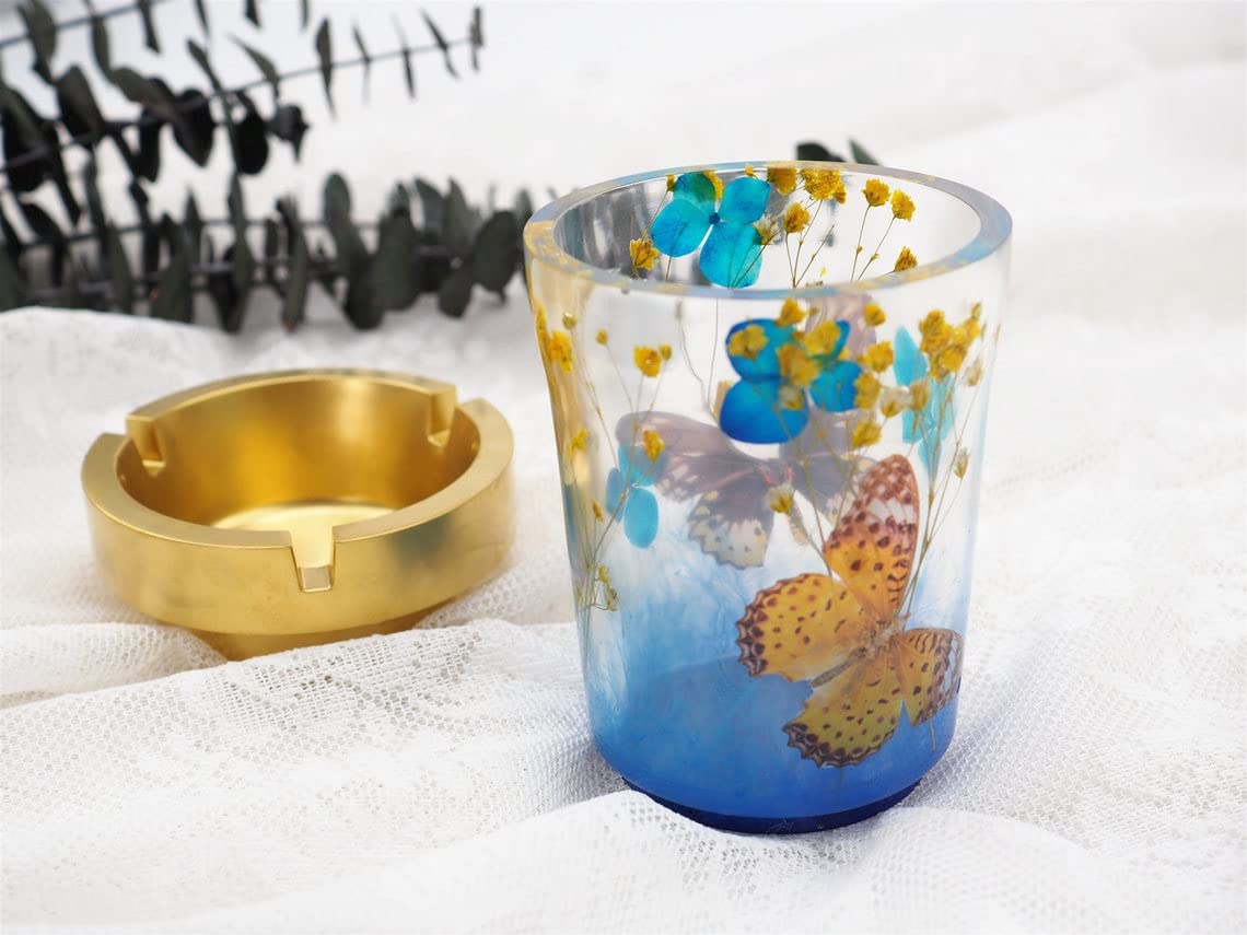 Premium Car Ashtray Silicone Molds for Resin Casting - Double Layer DIY Resin Ashtray Making Kit - Unique Handmade Gifts for Car Enthusiasts & Smokers - Perfect for Home Decor, Craft Projects & Personalized Gifts