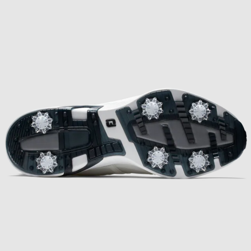 FootJoy Men's Hyperflex BOA Golf Shoes - White | Comfortable & Waterproof Spiked Golf Shoes for Men | Perfect for Walking the Course & All-Weather Play
