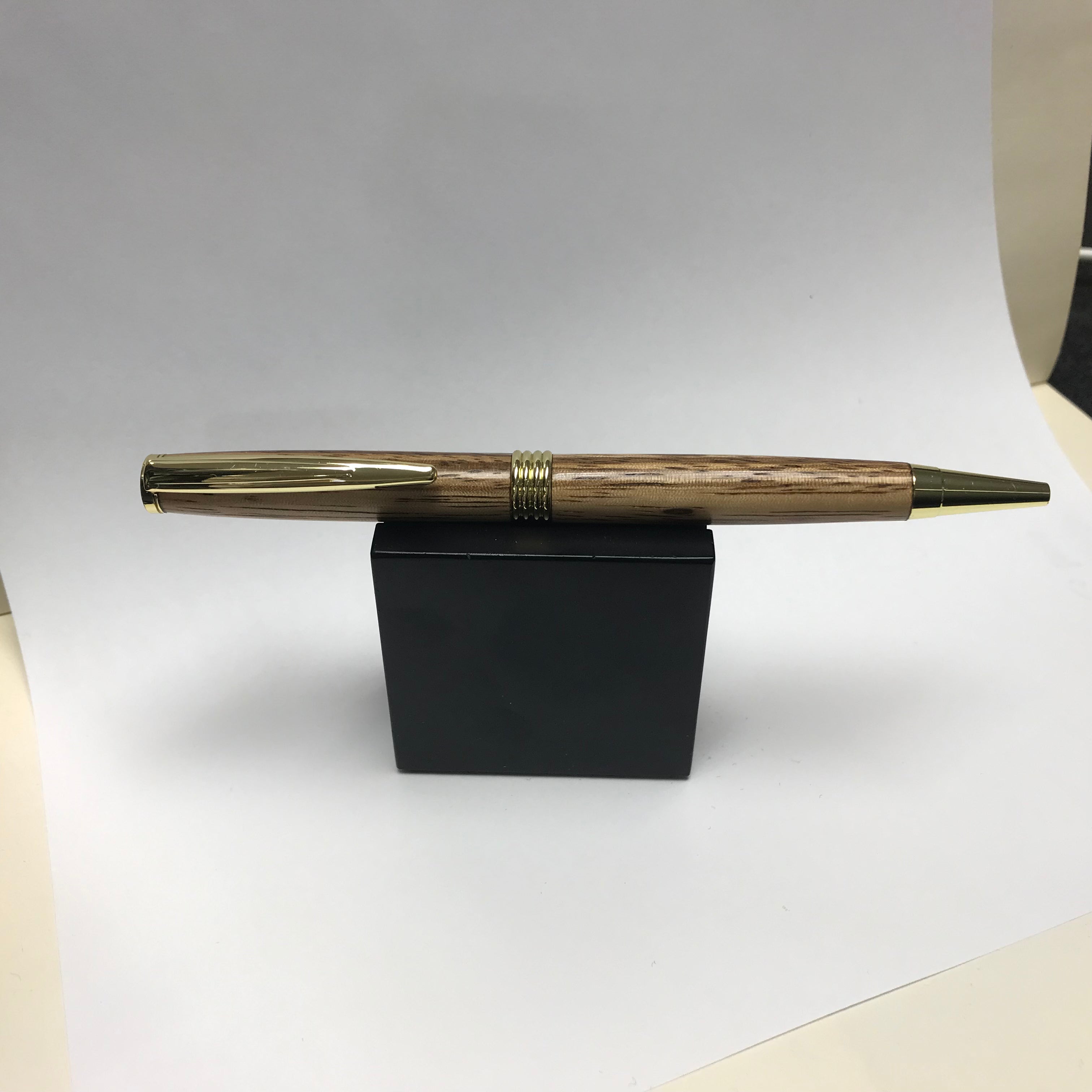Mark Ashley Trimline Ballpoint Pen - Premium Smooth Writing Retractable Ballpoint Pen for Office, School & Everyday Use - Black Ink Refillable Pen for Professionals & Students