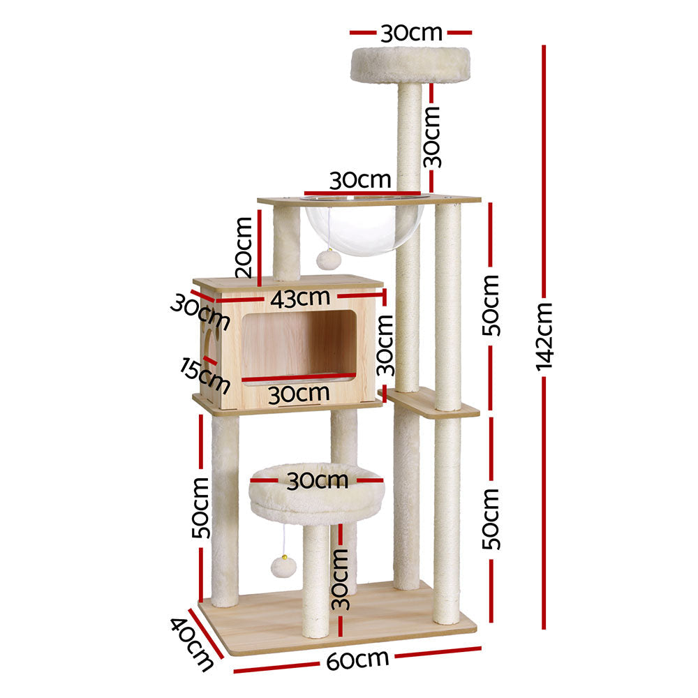 Premium Cat Tree Tower with Scratching Posts - 56