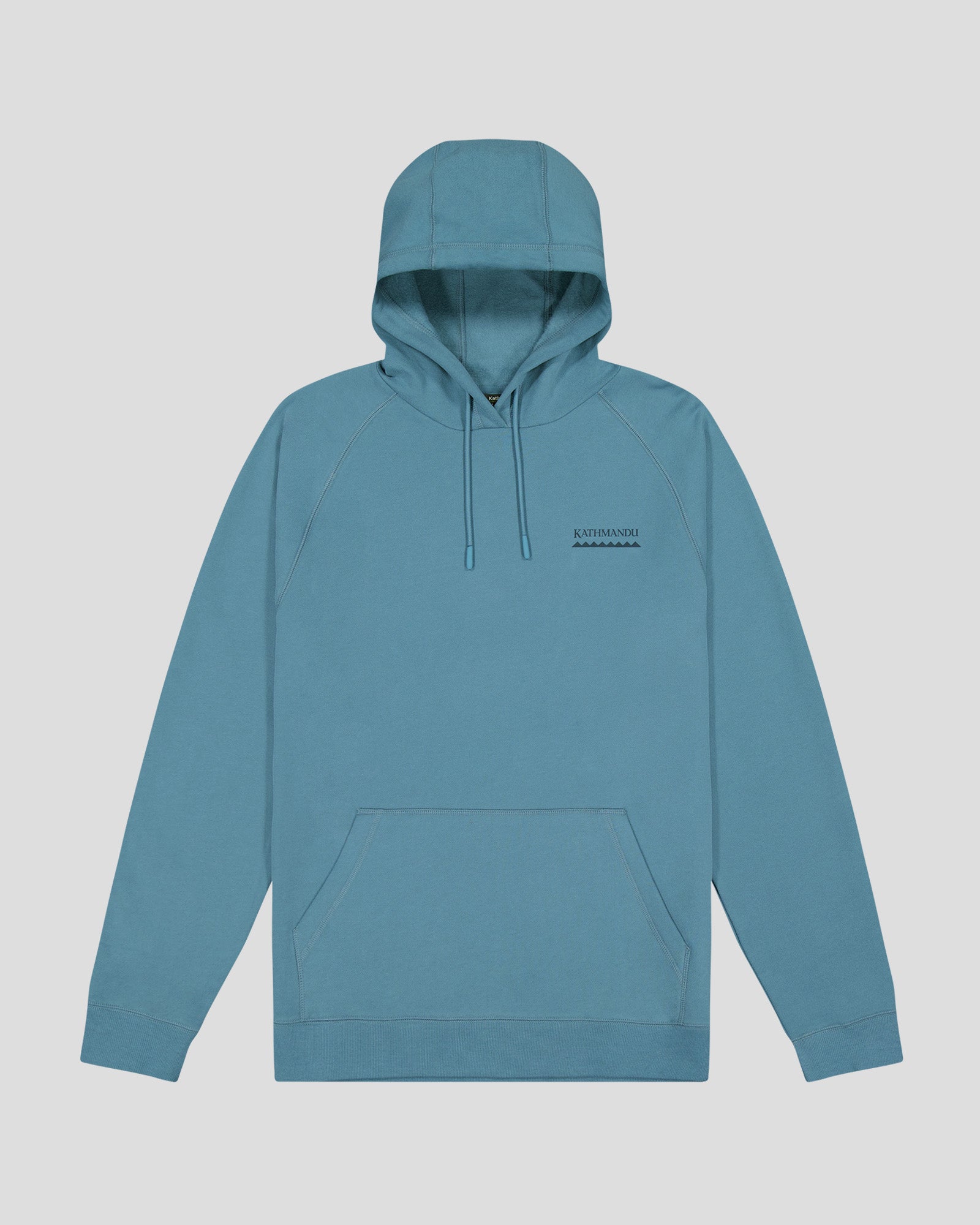 Heritage Men's Hoodie - Washed Blue Cotton Pullover for Casual Wear & Outdoor Activities