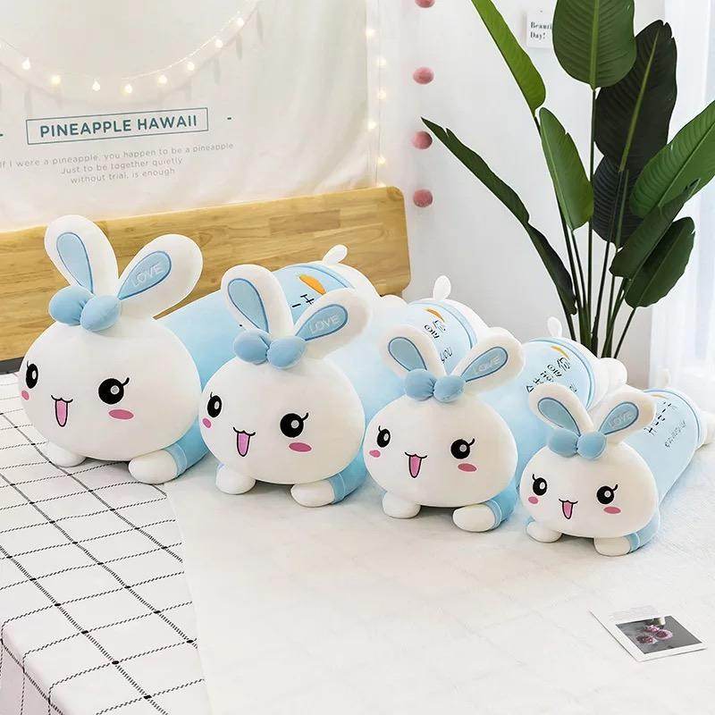 Adorable Kawaii Stuffed Rabbit Plush Toy - Soft Cute Bunny Plushie for Kids, Girls & Boys | Perfect for Gifts, Bedroom Decor & Cuddling