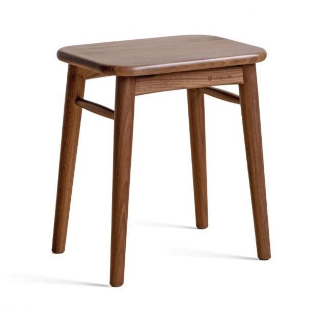 14.9x11x16.5 inch  / 38x28x42 cm / Rich Dark Walnut Color / Black walnut makeup stool