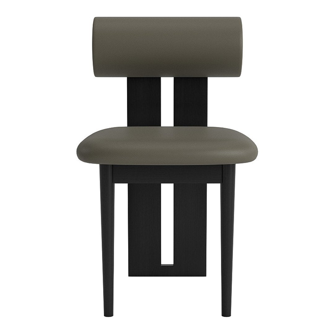 Modern Hippo Side Chair - Sturdy Wooden Accent Chair for Dining Room, Living Room & Office - Comfortable & Stylish Home Decor for Small Spaces