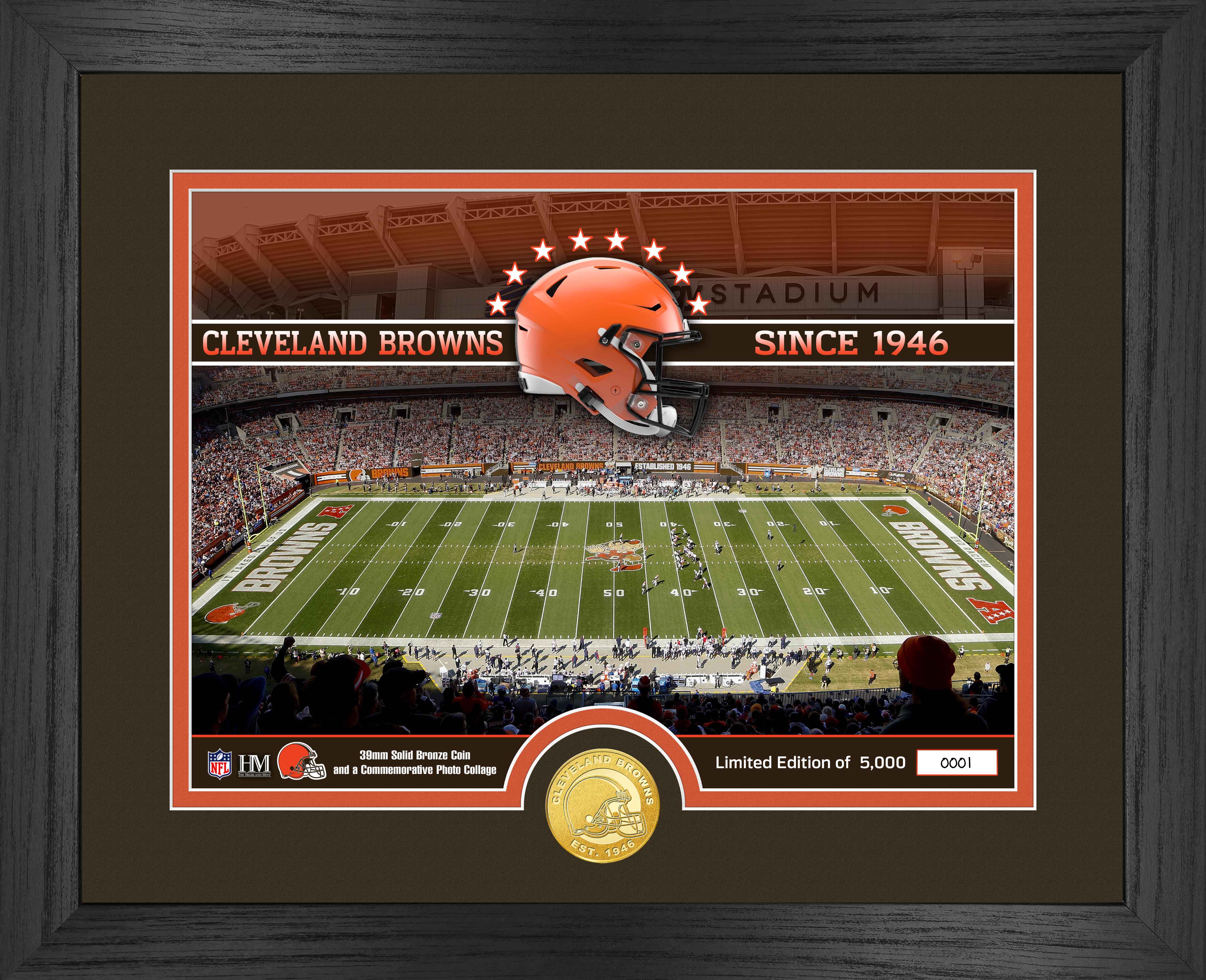 Cleveland Browns Stadium Commemorative Bronze Coin - Limited Edition Collectible for NFL Fans and Sports Memorabilia Enthusiasts | Perfect for Display, Gifts, and Home Decor