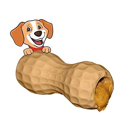 Peanut Butter Dog Chew Toy for Small Dogs - Interactive Dog Toy with Filler - Safe & Durable Poochie Butter Chew Toy for Puppies & Small Breeds - Perfect for Training, Playtime & Mental Stimulation