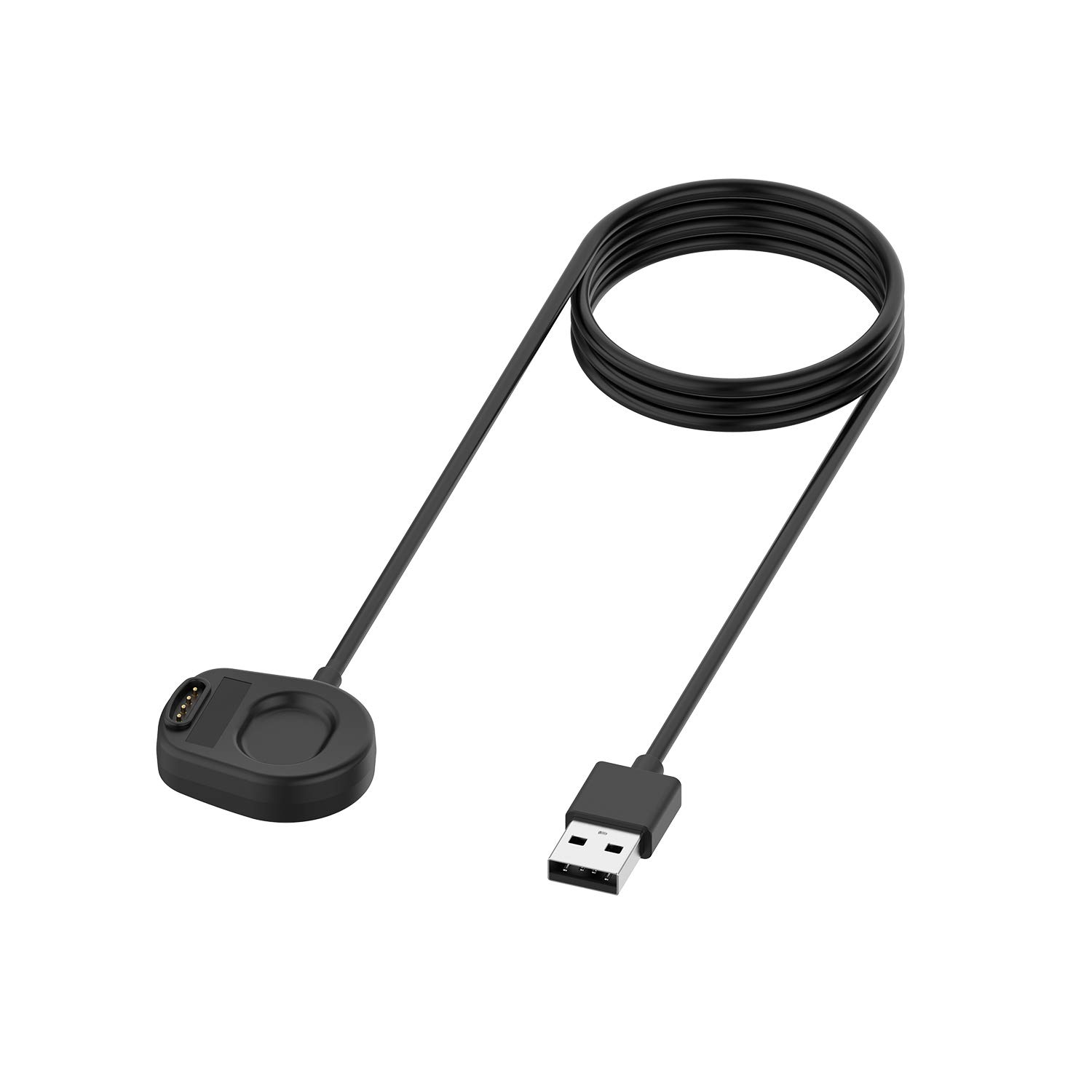 Suunto 7 Magnetic Charger Dock Replacement - 3.3FT USB Charging Cable (2 Pack Black) | Compatible with Suunto 7 Smartwatch | Perfect for Travel, Sports & Daily Use