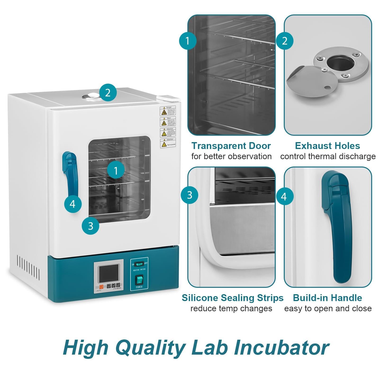 20L Scientific Lab Incubator with Digital PID Control (RT-300℃) | High-Quality Materials for Laboratories, Hospitals & Universities | Ideal for Cell Culture, Microbiology & Research Experiments