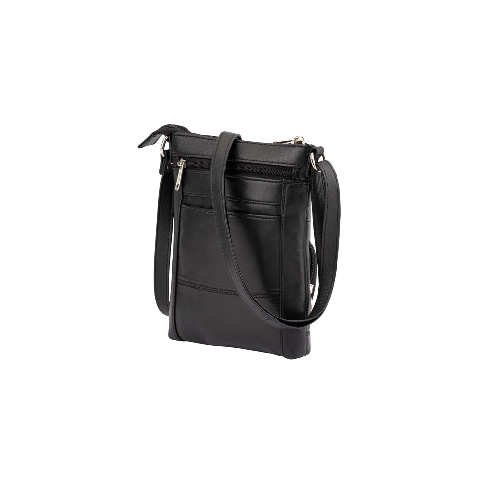 B. Sling Bag BB 801A - Lightweight Crossbody Shoulder Bag for Men & Women, Fashionable Black Nylon Messenger Bag - Perfect for Travel, Work & Everyday Use