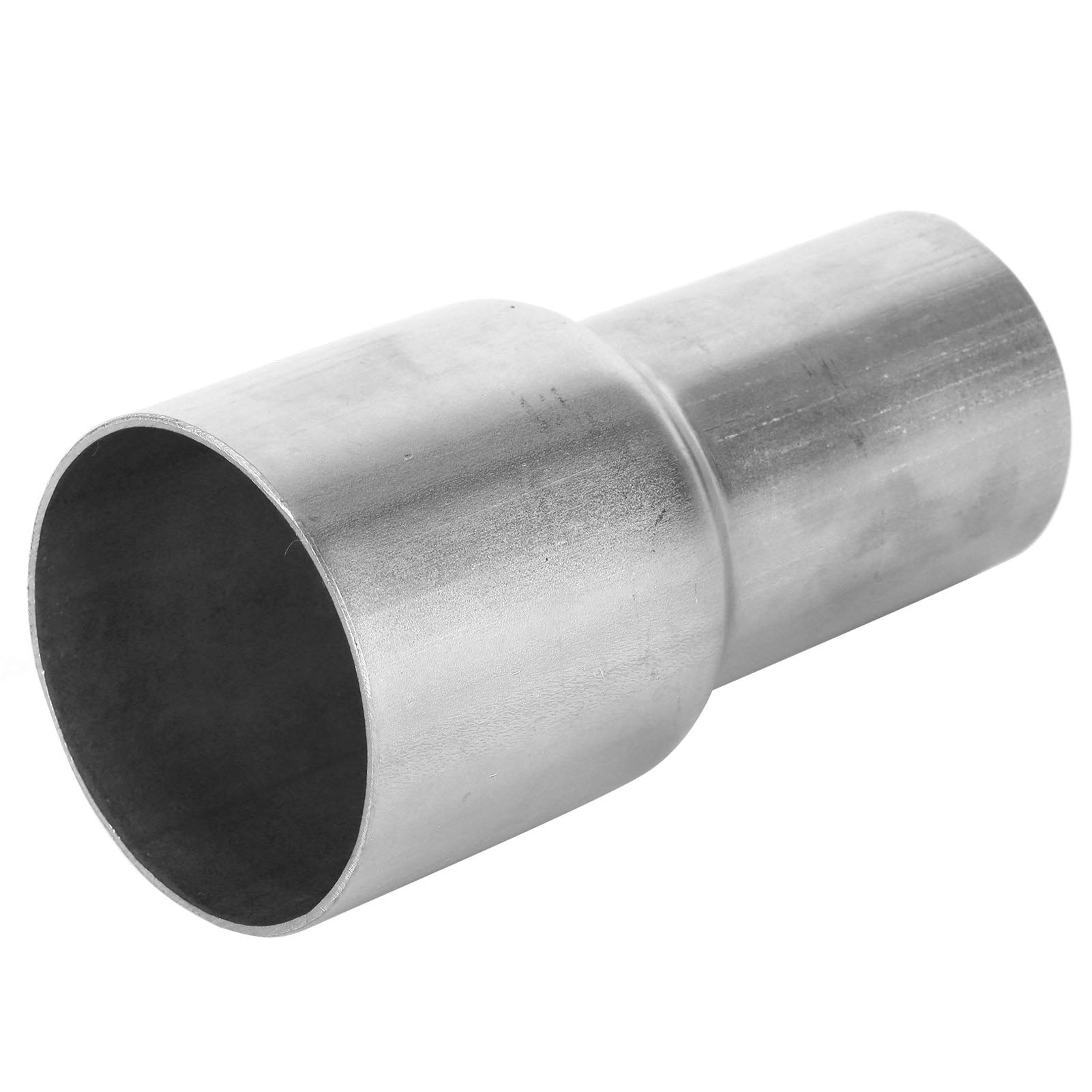 Keenso Stainless Steel Exhaust Pipe Adapter & Reducer - Universal Fit for Exhaust System Modification, Anti-Corrosion Silver Finish - Perfect for Car, Truck & Motorcycle Exhaust Upgrades