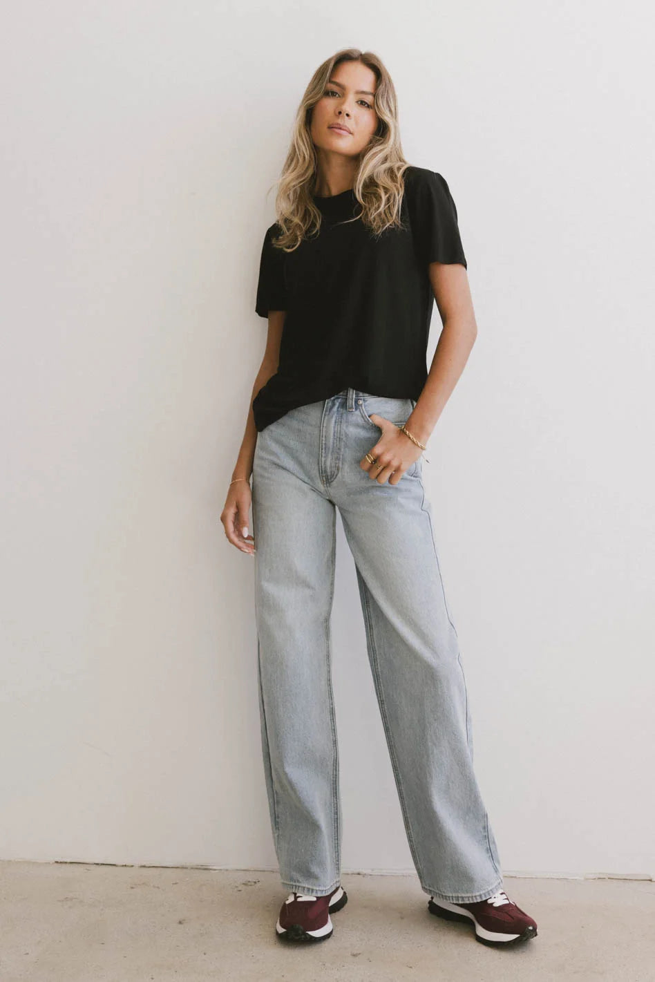 Emiliano Women's Wide Leg Jeans - Light Wash Denim Pants for Casual Wear & Everyday Outfits - FINAL SALE