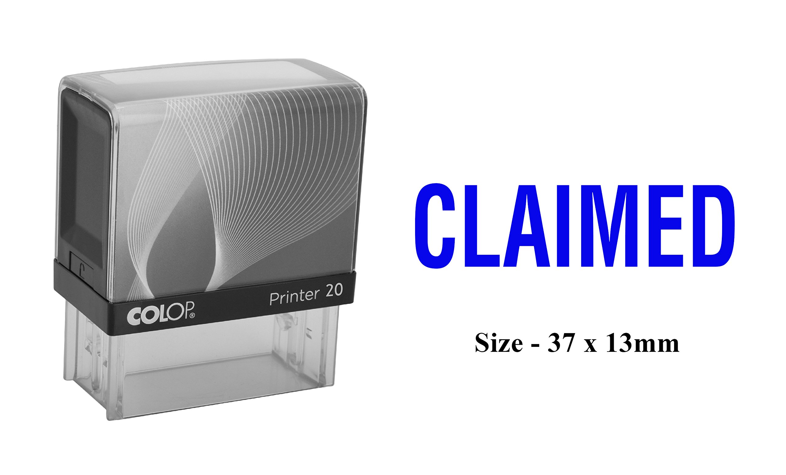 Colop Self-Inking Plastic Stamp - Clear Office Stamp for Documents, Forms & Certificates | Perfect for Business, Notary & School Use
