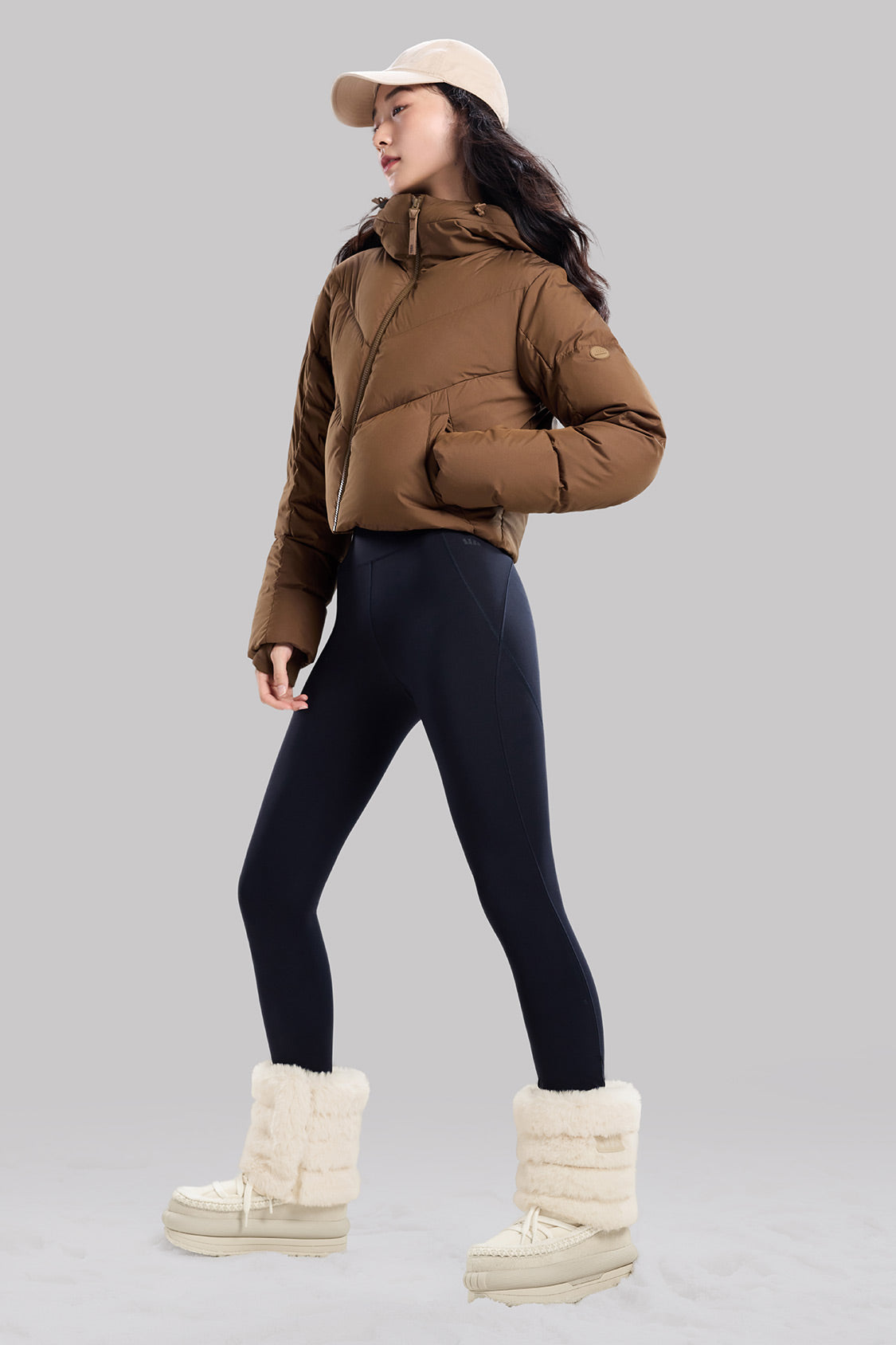 Cozy Women's Fleece Leg Warmers for Winter - Soft & Warm Knit Leggings for Yoga, Running, and Cold Weather Outfits