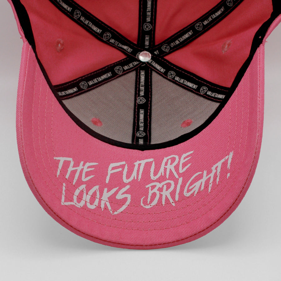 Women's VT Shield Logo Snapback Hat - Bright Pink Adjustable Baseball Cap for Casual Wear, Sports & Outdoor Activities