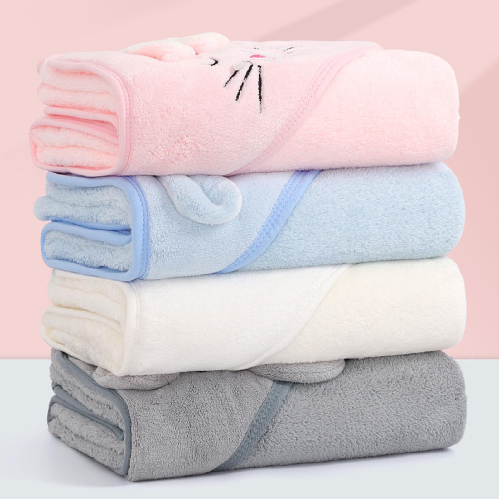 Soft & Absorbent Baby Hooded Towel with Cute Animal Design - Perfect for Bath Time & Swimming - Ultra Gentle for Newborns, Infants, Toddlers (Boys & Girls) - Ideal Baby Shower Gift & Nursery Essential