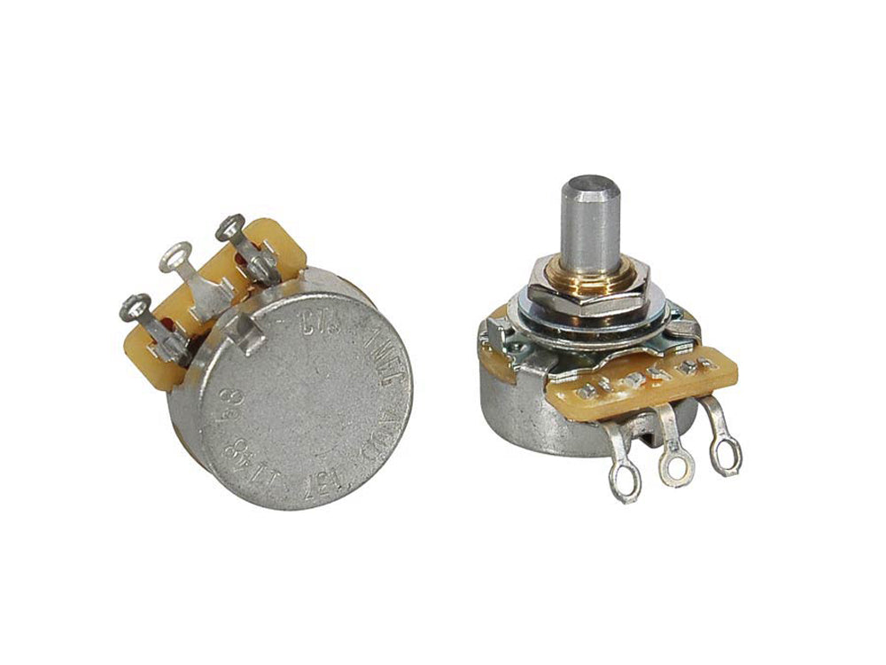 CTS250 A57 250K Ohm Audio Taper Potentiometer with Solid Shaft & Short Bushing - Perfect for Guitar, Bass, and Amplifier Repair/Modification