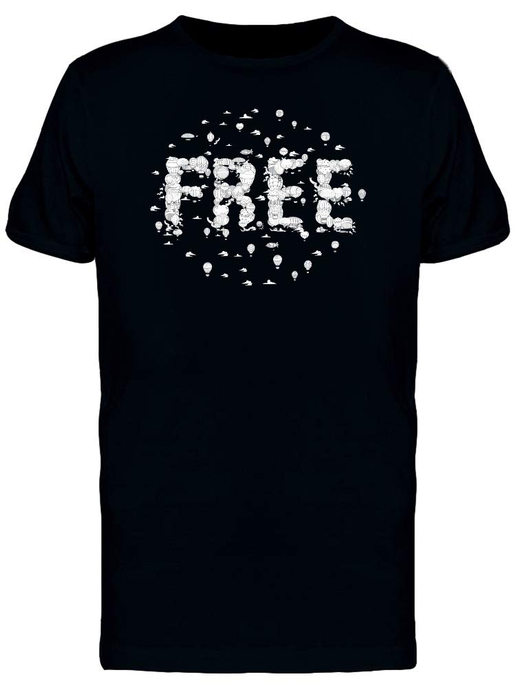Smartprints Free Fun Font T-Shirt for Men - Trendy Graphic Tee for Casual Wear, Street Style & Everyday Outfits