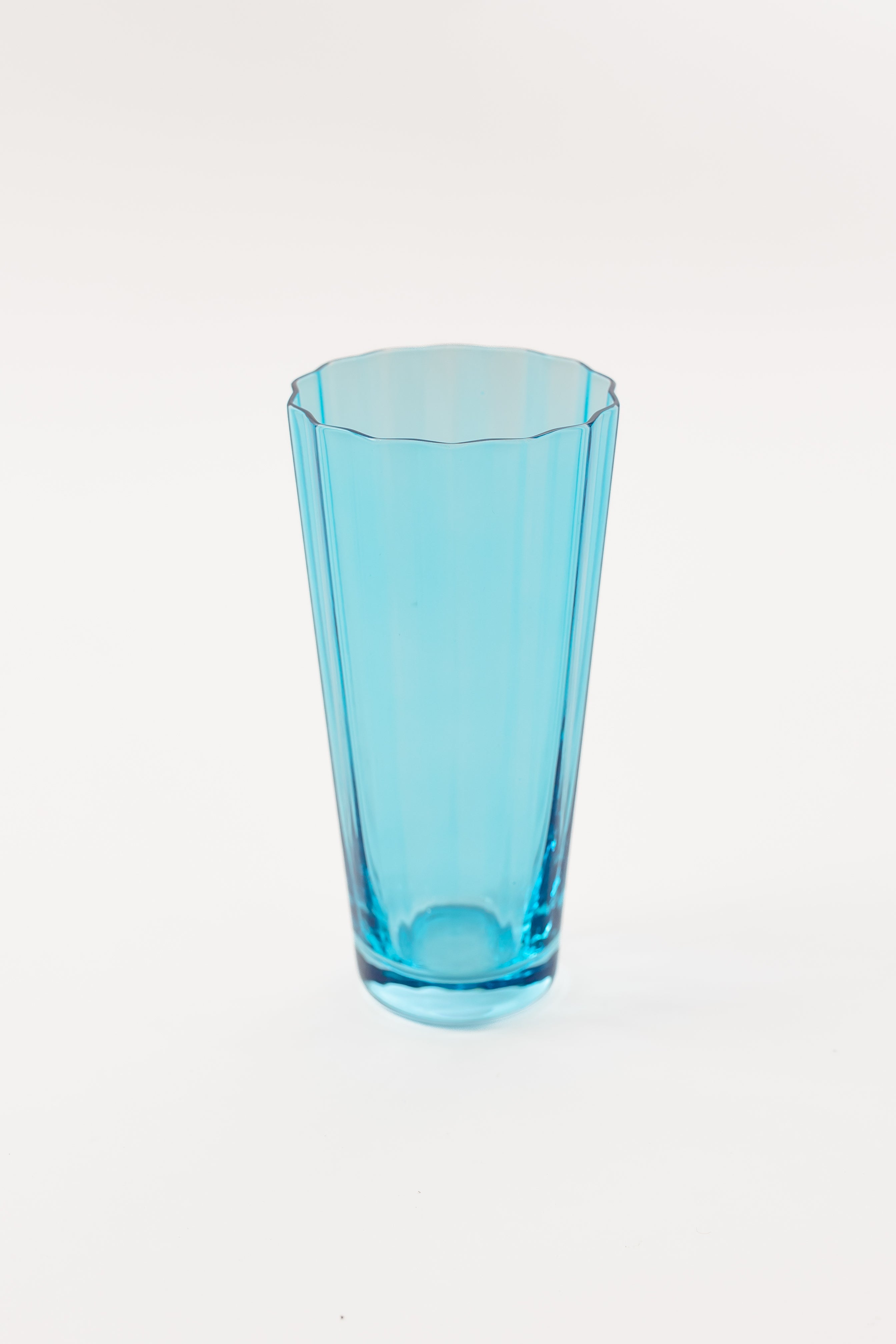Estelle Colored Sunday Highball Glasses Set of 2 - Ocean Blue | Elegant Drinking Glasses for Cocktails, Juice & Iced Tea | Perfect for Home Bar, Parties & Gift Giving