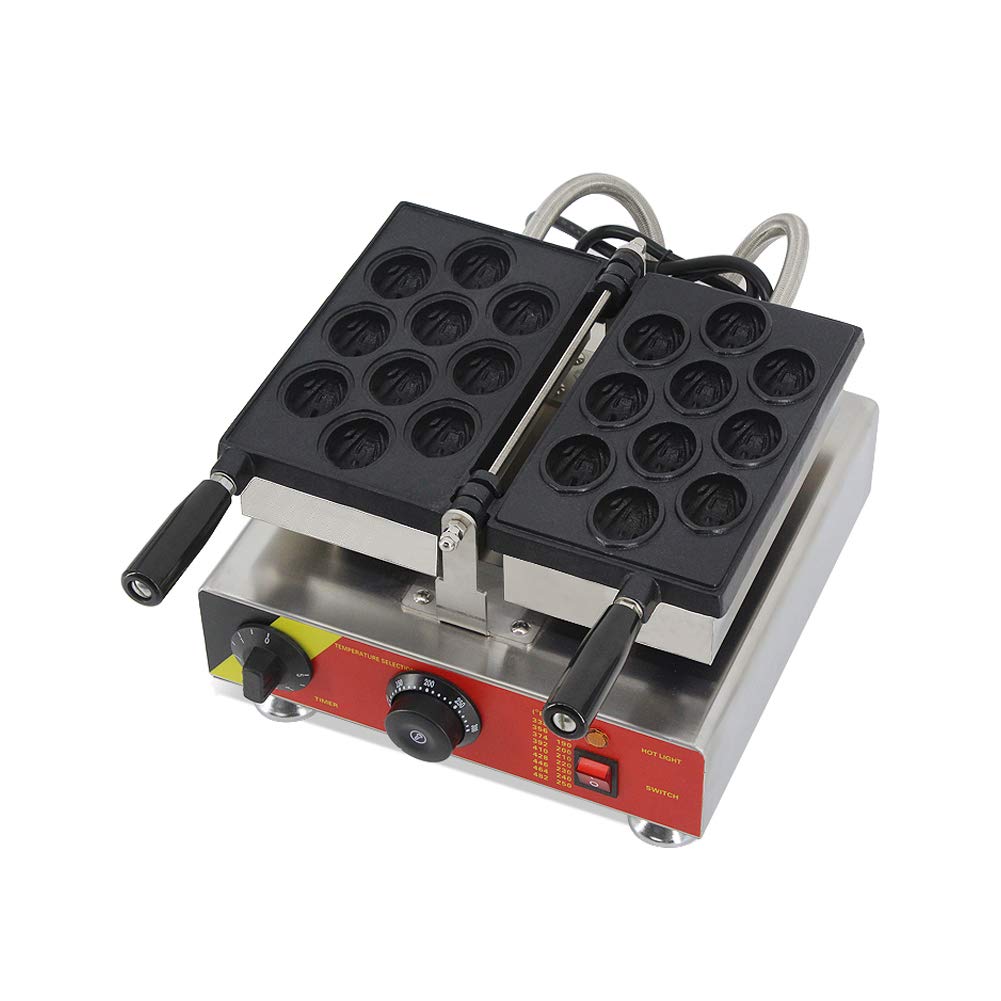 Nonstick Electric Walnut Waffle Maker - 110V Sweet Cake & Crisp Machine (10pcs/Plate) - Perfect for Breakfast, Desserts, and Family Gatherings