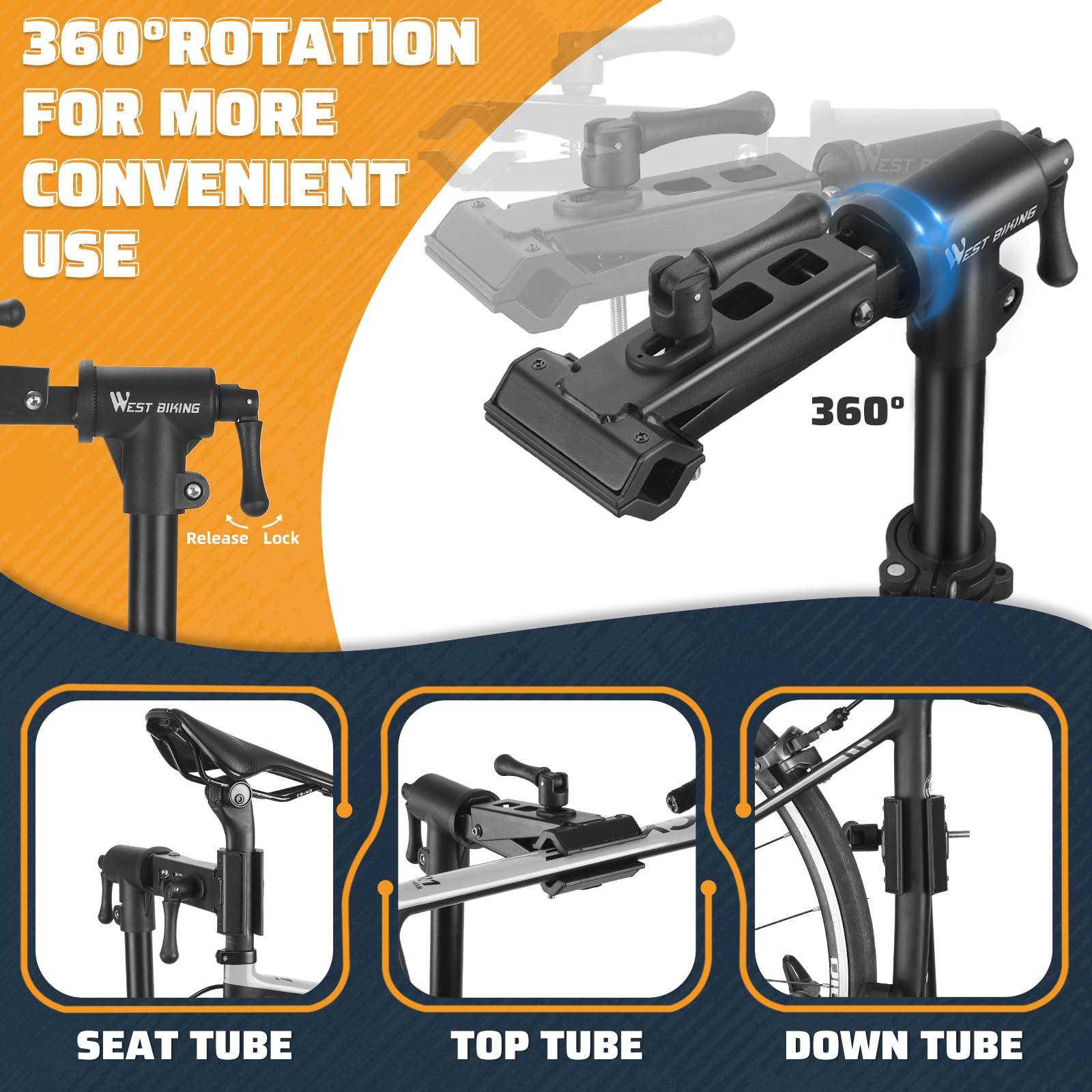 Premium Bike Repair Stand - Adjustable Height, Portable & Sturdy Bicycle Maintenance Stand for Mountain & Road Bikes | Ideal for Home Garage, Outdoor Cycling & Professional Bike Shops