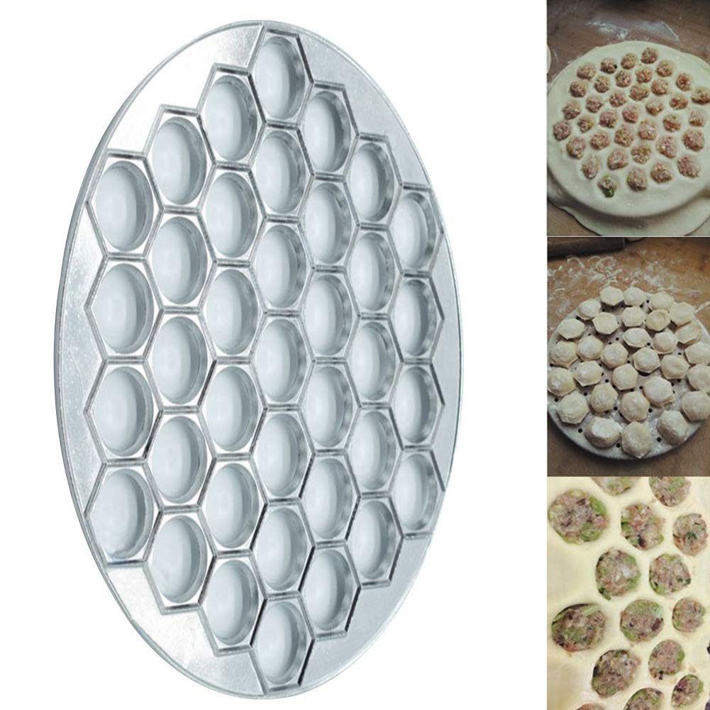 37-Hole Ravioli Maker & Dumpling Mould - Aluminum Alloy Pasta Cutter for Homemade Dumplings, Ravioli & Pastry | Perfect for Italian Cooking, Asian Cuisine & DIY Kitchen Creations
