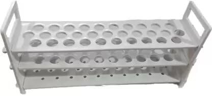 CHARU GALLERY 2023 Plastic Test Tube Stand - 3 Tier Polypropylene Lab Equipment for Science Experiments (Pack of 1) - Perfect for Chemistry Labs, School Projects & DIY Science Kits